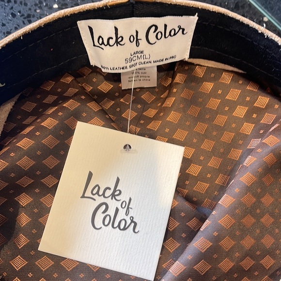 LACK OF COLOR LEATHER LOLA CAP NWT SIZE L unisex - Picture 3 of 4